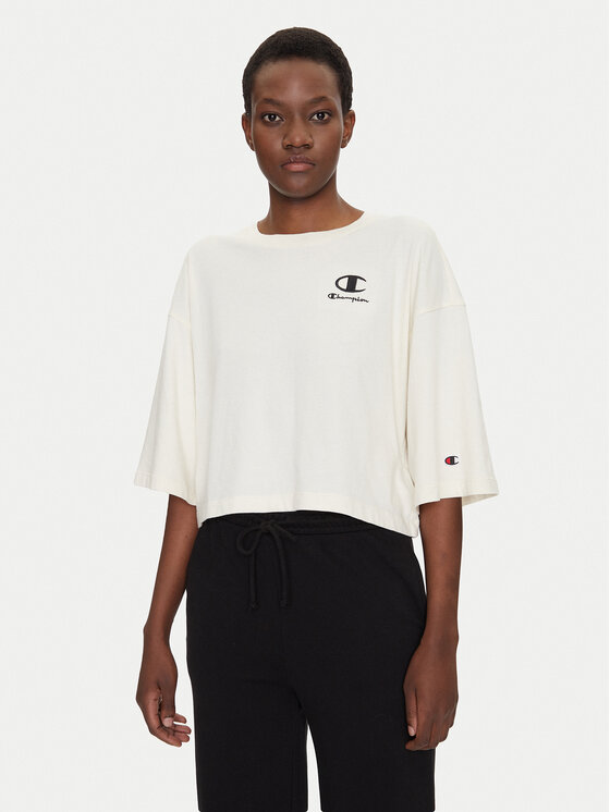 Champion T-Shirt 118023 Écru Regular Fit