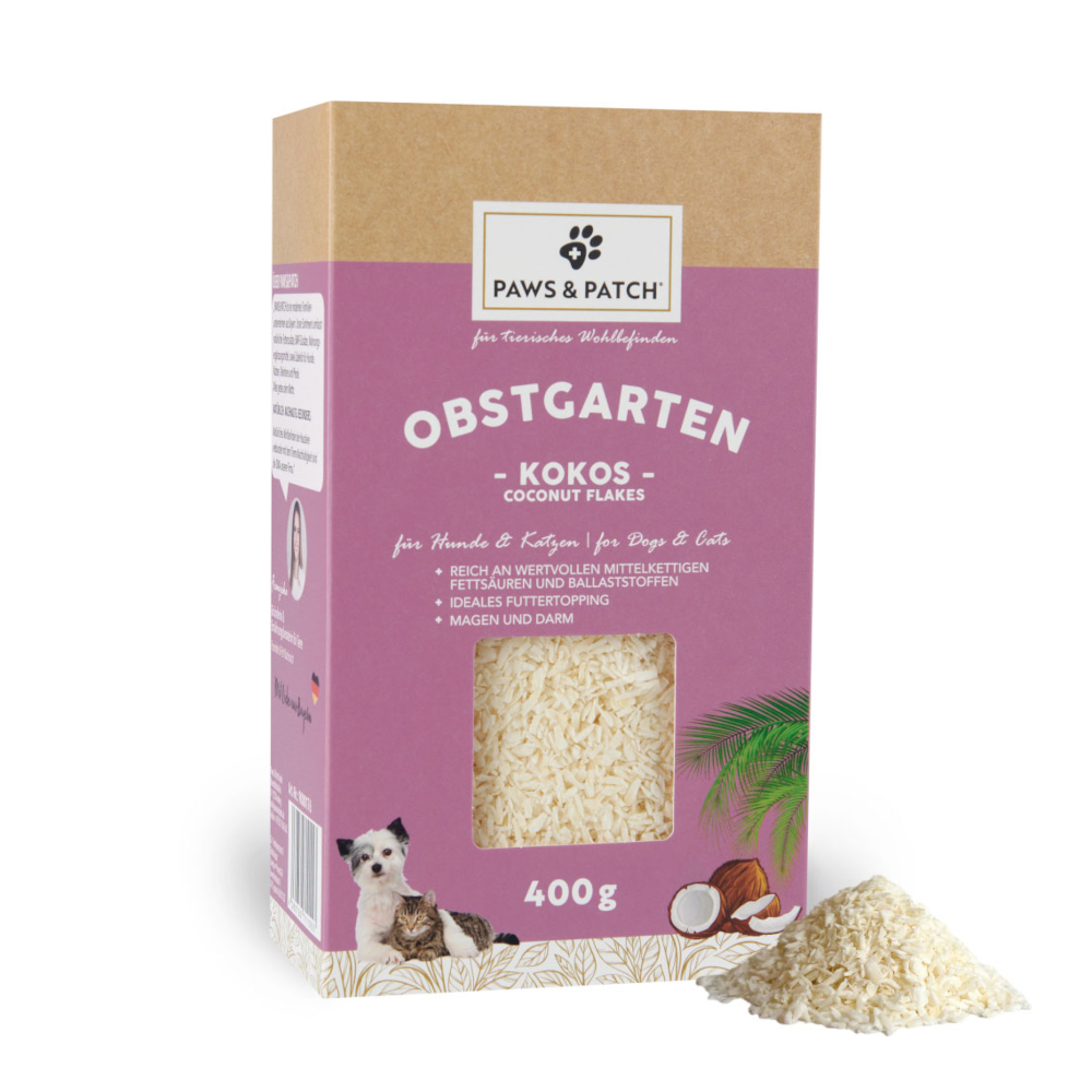 PAWS & PATCH Obstgarten, płatki kokosowe - 400 g miniaturka