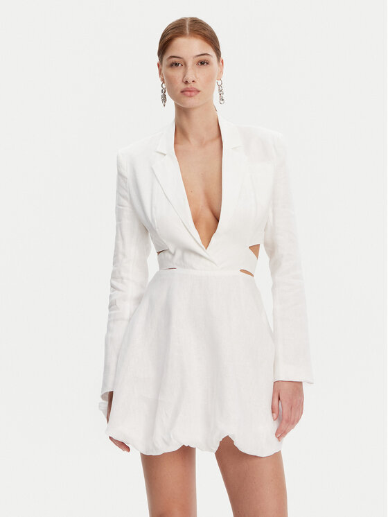 Bardot Sukienka letnia 59860DB Biały Regular Fit