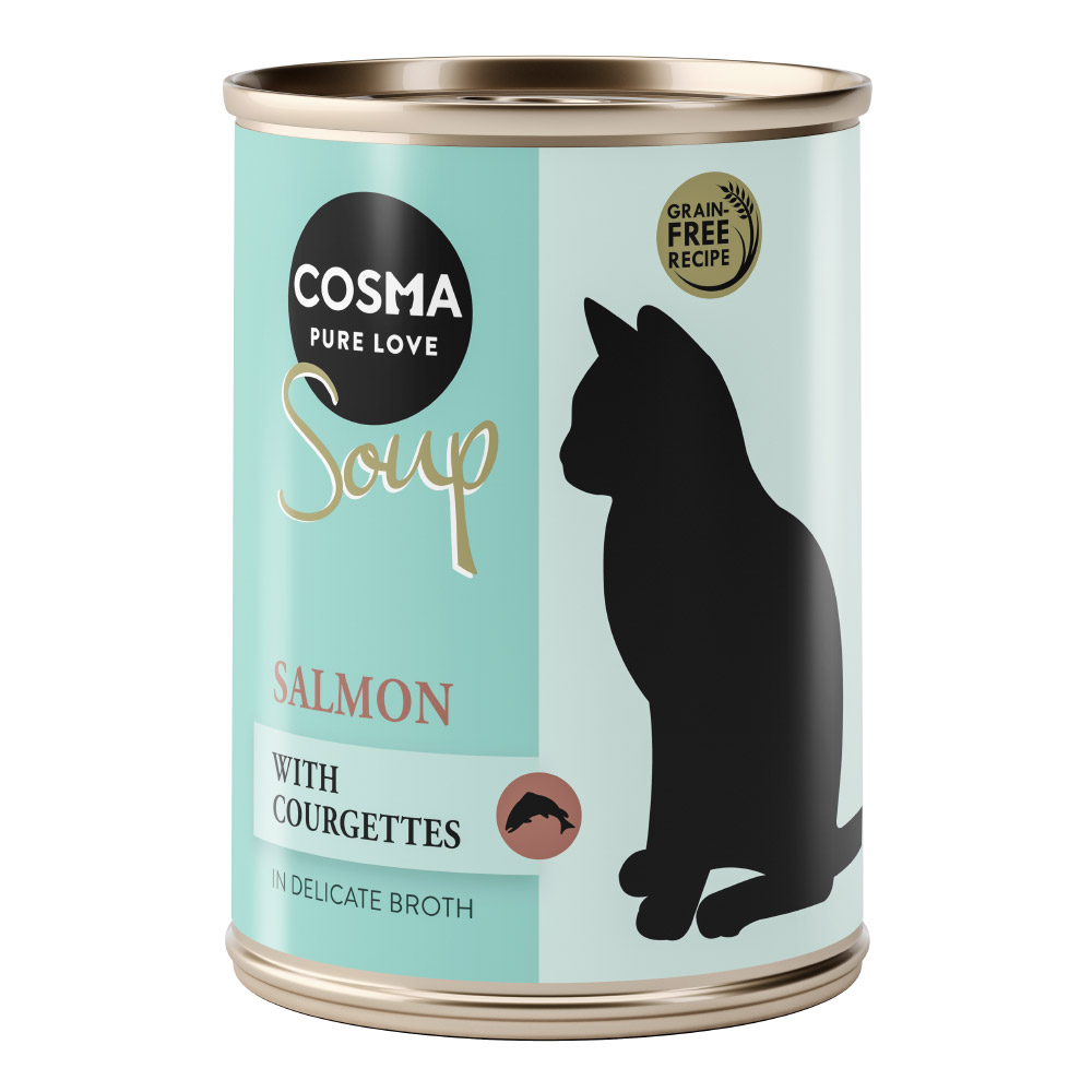 Megapakiet Cosma Soup, 24 x 100 g - Łosoś z cukinią