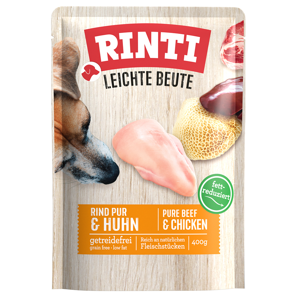 Korzystny pakiet RINTI Leichte Beute, 30 x 400 g - Wołowina i kurczak