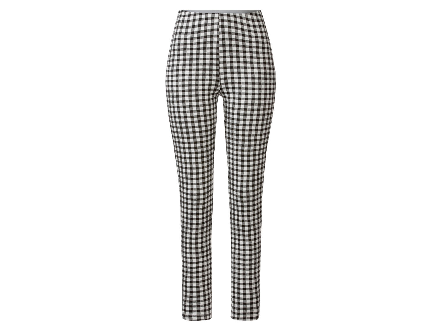 esmara® Jegginsy damskie z wiskozą (Czarny/biały/kratka, XS (32-34))