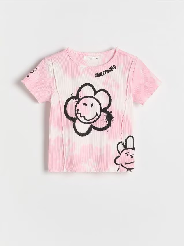 Reserved - T-shirt SmileyWorld® - wielobarwny
