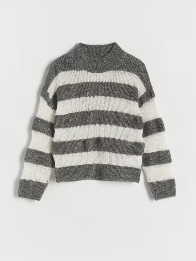 Reserved - Sweter w paski - wielobarwny