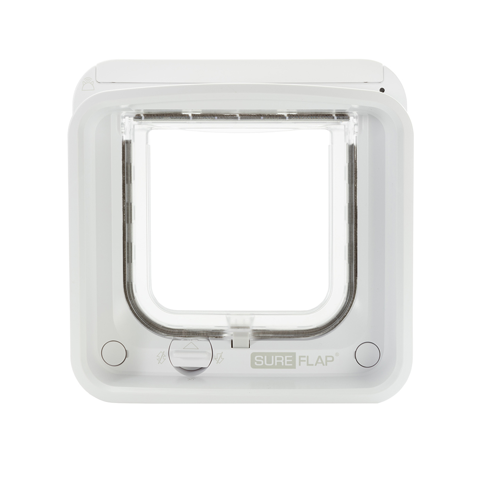 Drzwiczki dla kota SureFlap Connect z czytnikiem mikrochipów - SureFlap drzwiczki z czytnikiem microchipów, białe (działają z portem SureFlap)