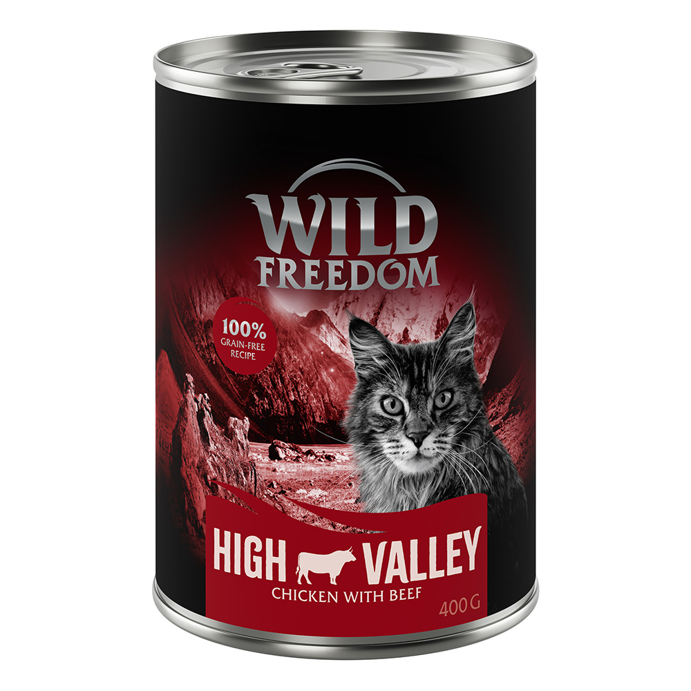 Megapakiet Wild Freedom Adult, 24 x 400 g - Farmlands – Kurczak i wołowina