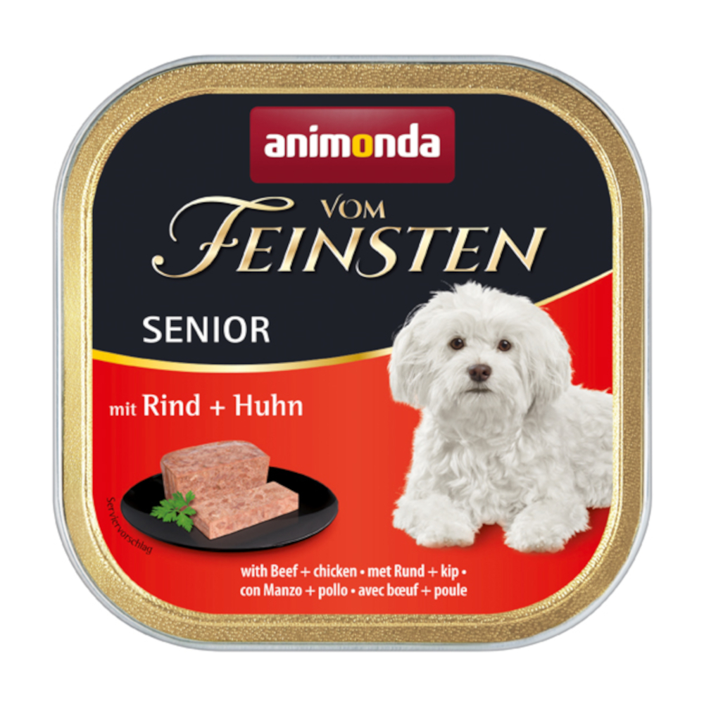 Megapakiet  animonda vom Feinsten Senior, 24 x 150 g - Wołowina i drób