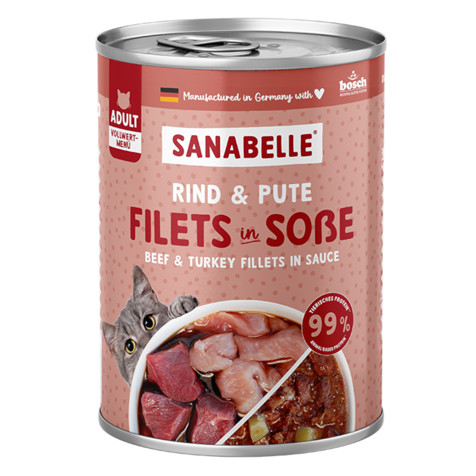 Korzystny pakiet Sanabelle All Meat, 24 x 380 g - Wołowina i indyk