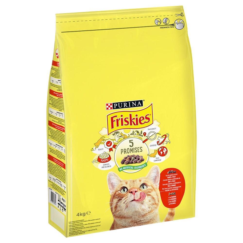 Purina Friskies, wołowina i kurczak z warzywami - 3 x 1,5 kg