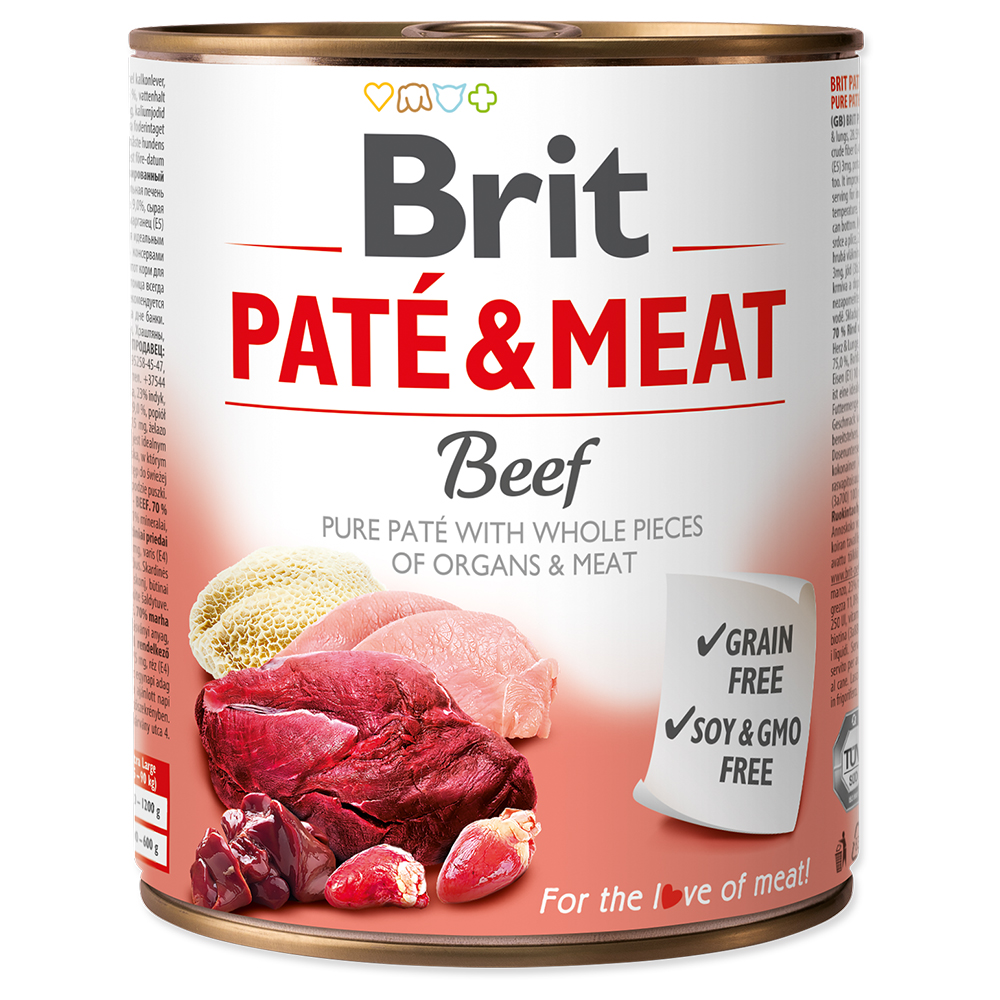 Megapakiet Brit Paté & Meat Adult, 12 x 800 g - Wołowina