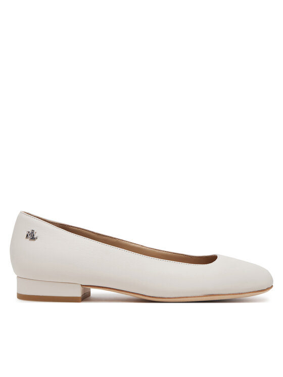 LAUREN RALPH LAUREN Baleriny Emellie 802970534003 Biały