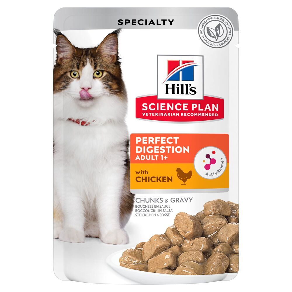 Hill's Science Plan Adult Perfect Digestion, trawienie - Kurczak, 24 x 85 g