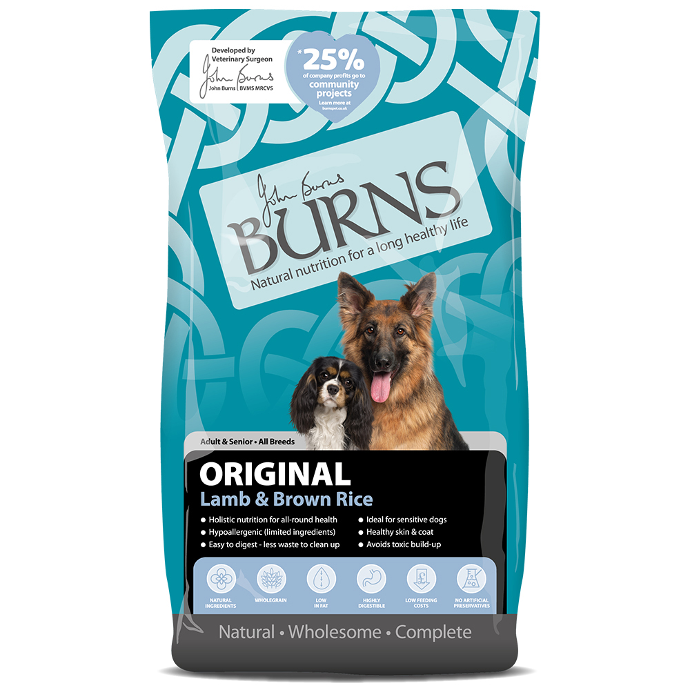 Burns Adult & Senior Original, jagnięcina i brązowy ryż - 12 kg