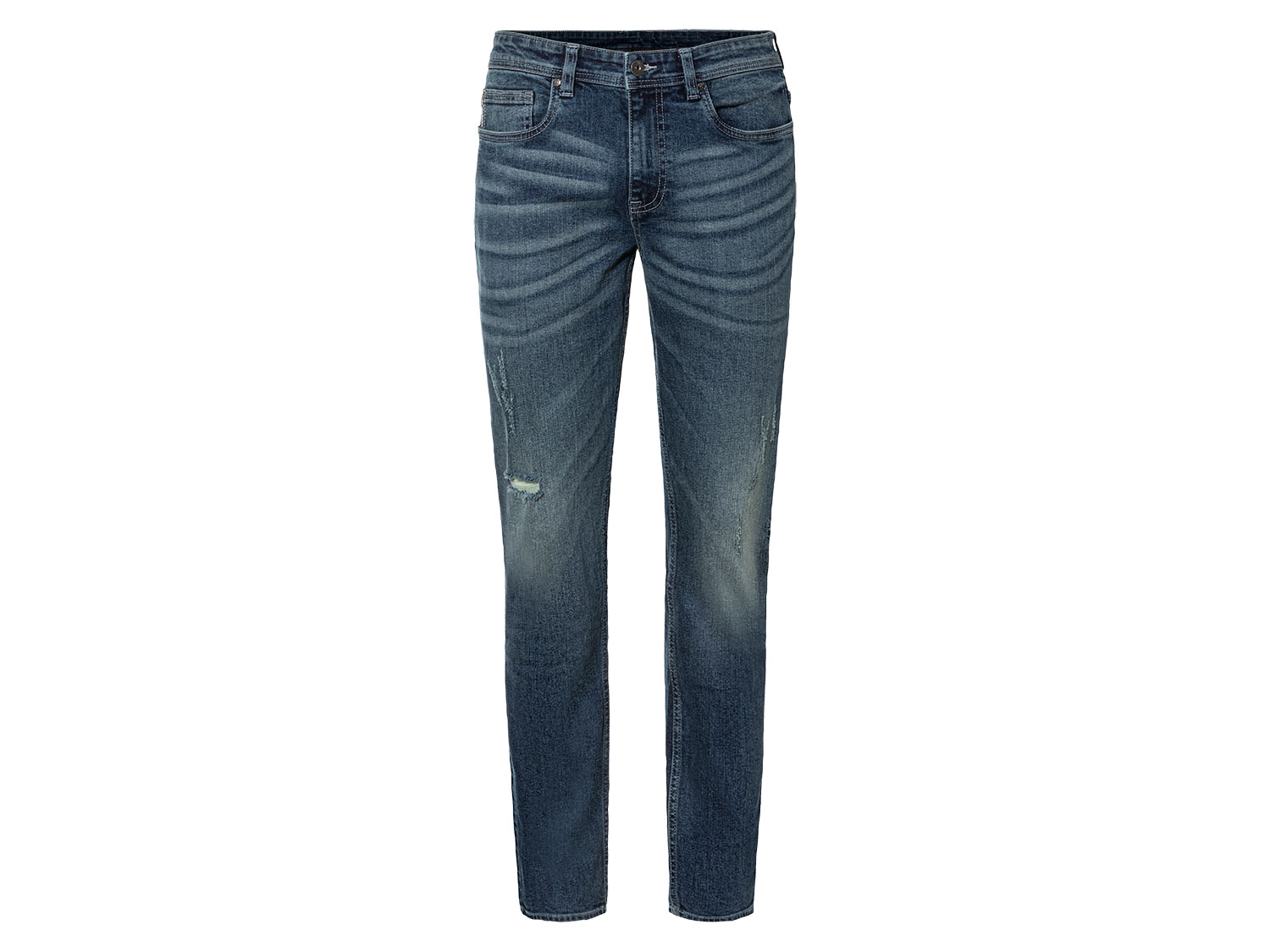 LIVERGY® Jeansy męskie z bawełną, Slim Fit (Ciemnoniebieski, 54 (38/32))