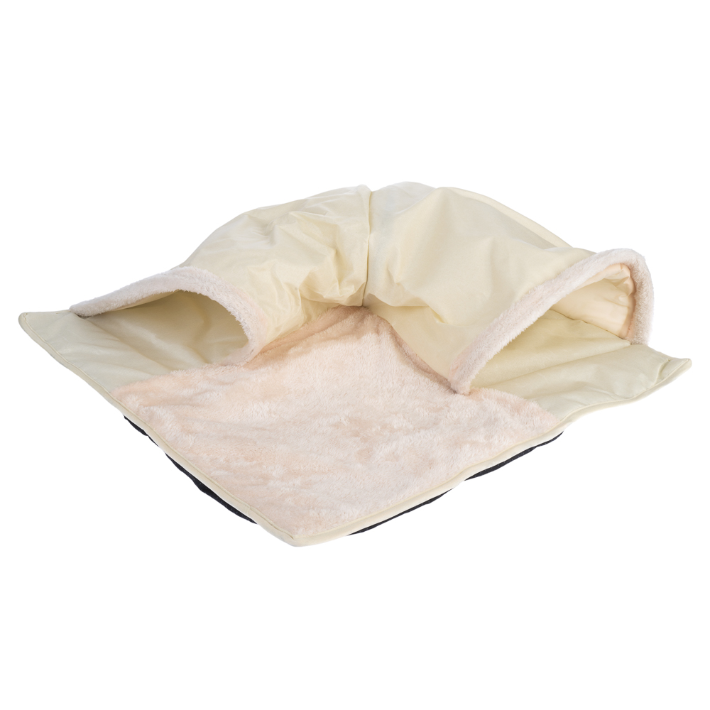 TIAKI mata tunelowa, beżowa - Dł. x szer. x wys.: ok. 68 x 68 x 20 cm