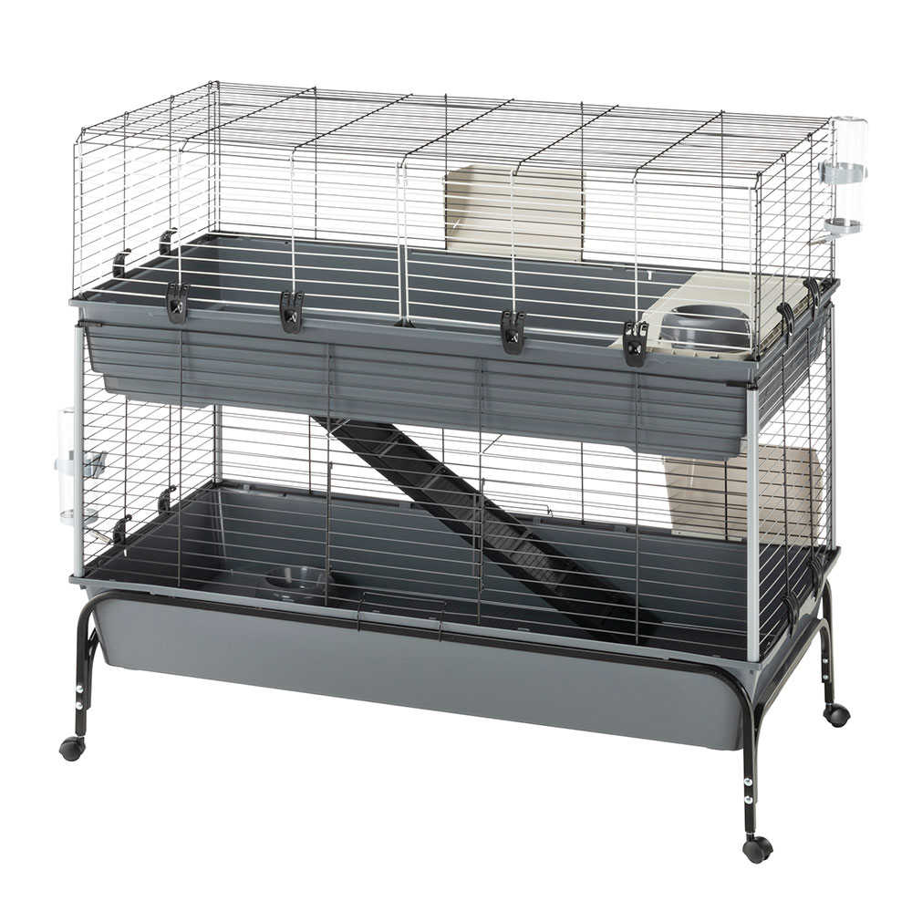 Ferplast Vital 120 klatka dla królików 2-piętrowa - Dł. x szer. x wys. 120 x 60 x 116 cm