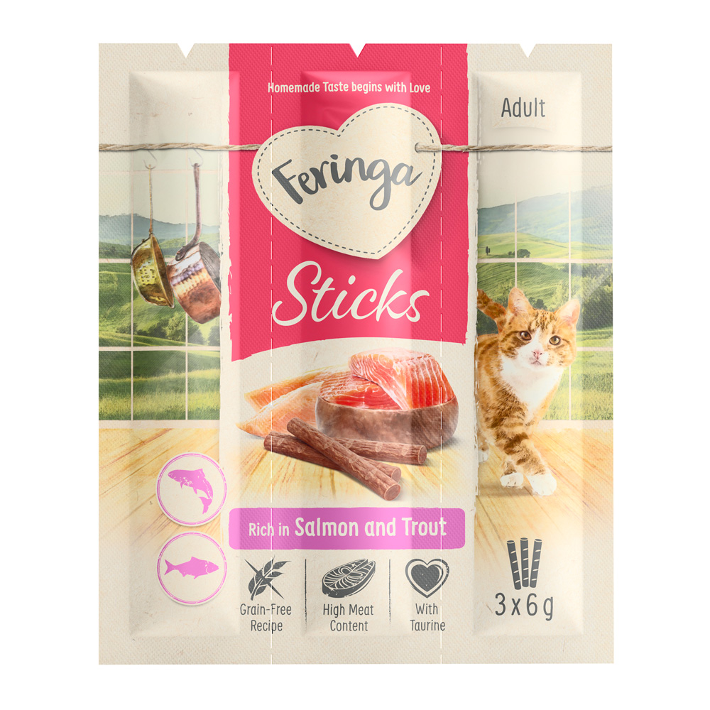 Feringa Sticks, łosoś i pstrąg 3 x 6 g miniaturka