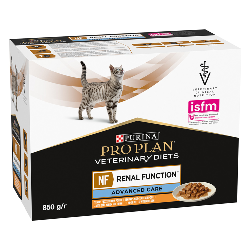 PURINA PRO PLAN Veterinary Diets Feline NF Advance Care, kurczak - 10 x 85 g