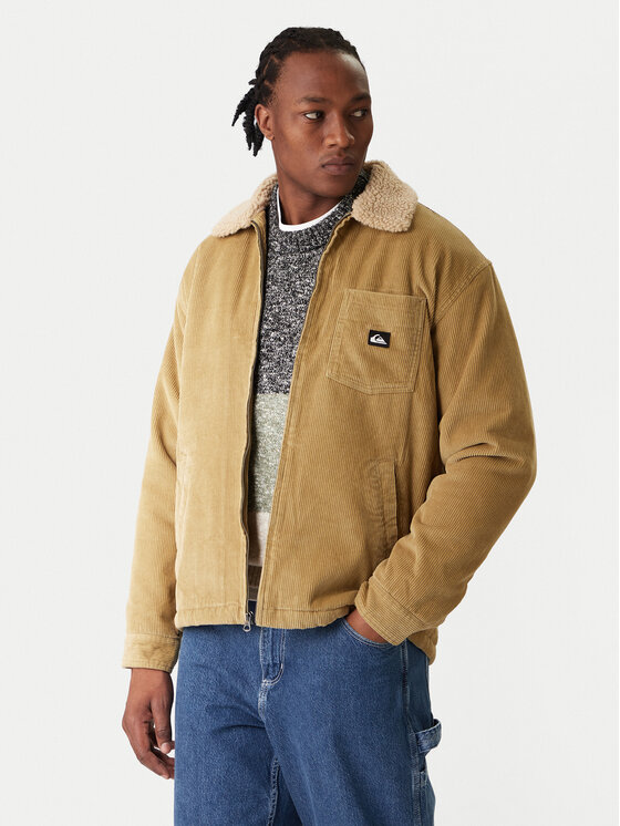 Quiksilver Kurtka przejściowa Dna Sherpa Harrington EQYJK04201 Beżowy Regular Fit