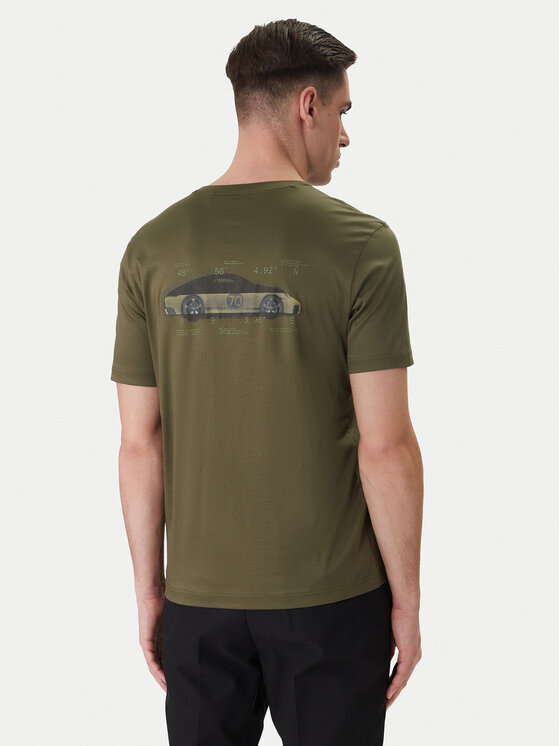 BOSS T-Shirt PS Spirit70 Car 50561856 Zielony Regular Fit