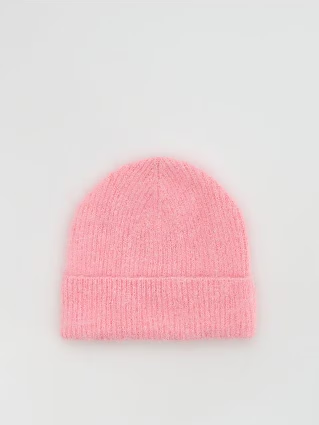 Reserved - Czapka beanie - pastelowy róż