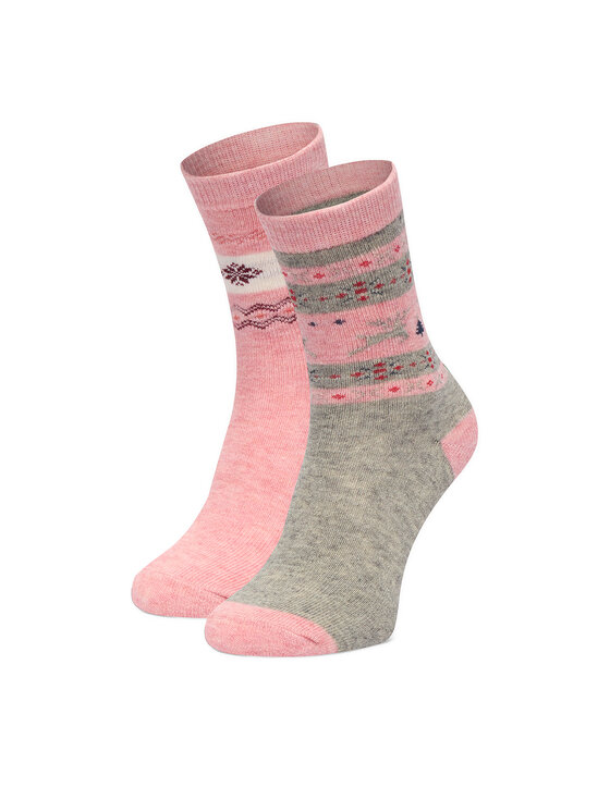 GINO ROSSI Skarpety długie CEO_BR_GR_001_W_AW25 (2 PACK) Różowy