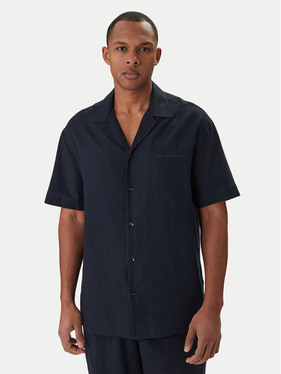 Emporio Armani Koszula EM000593 AF20590 UB102 Granatowy Regular Fit