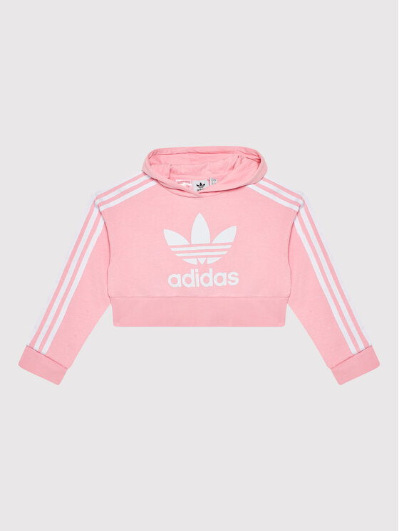 adidas Bluza adicolor Cropped HD2008 Różowy Loose Fit