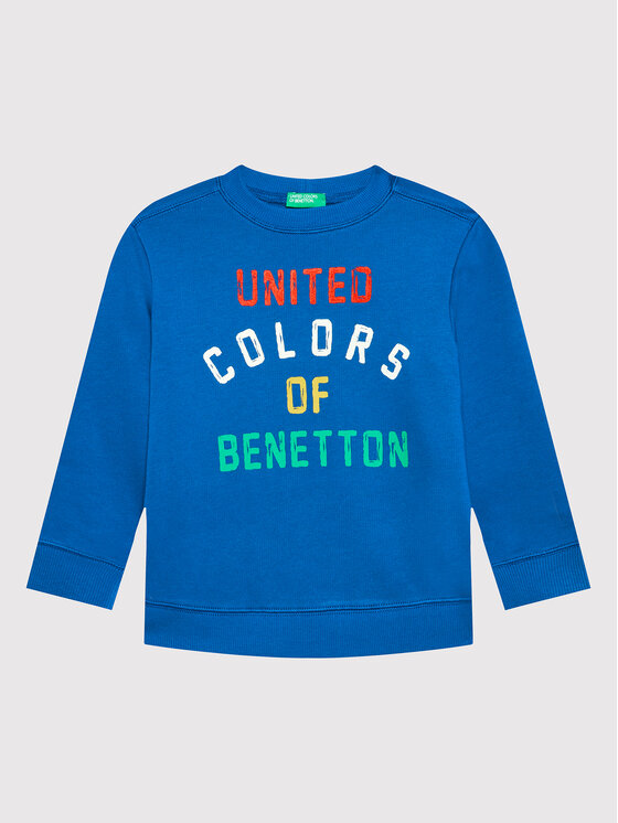United Colors Of Benetton Bluza 3J70G104B Niebieski Regular Fit