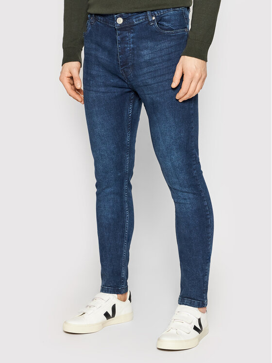 Brave Soul Jeansy MJN-MADISONDARK Granatowy Skinny Fit miniaturka