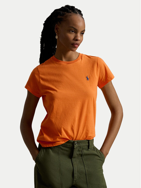 Polo Ralph Lauren T-Shirt 211B14605001 Pomarańczowy Classic Fit