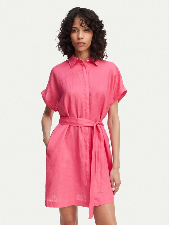Gant Sukienka koszulowa 4503514 Różowy Relaxed Fit