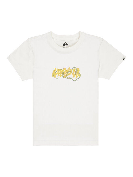 Quiksilver T-Shirt Ev Bloomsday EQKZT03570 Biały Regular Fit
