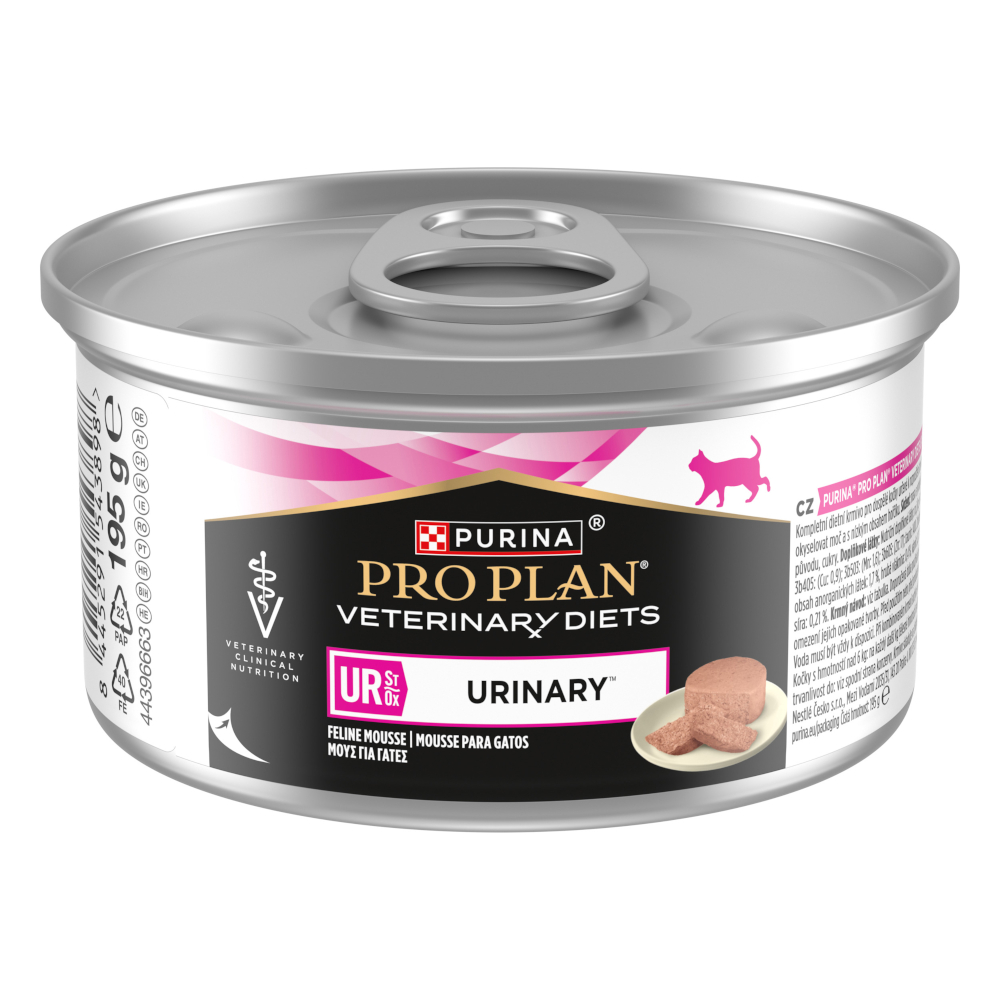 PURINA PRO PLAN Veterinary Diets Feline UR ST/OX - Urinary Mousse - 24 x 195 g