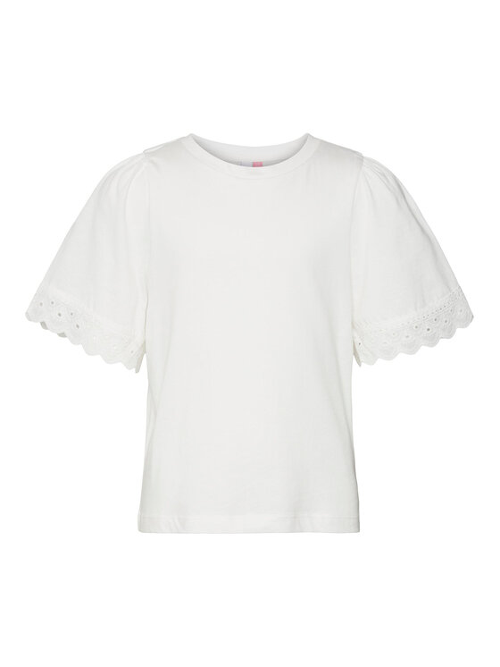 Vero Moda Girl T-Shirt 10279810 Biały Regular Fit