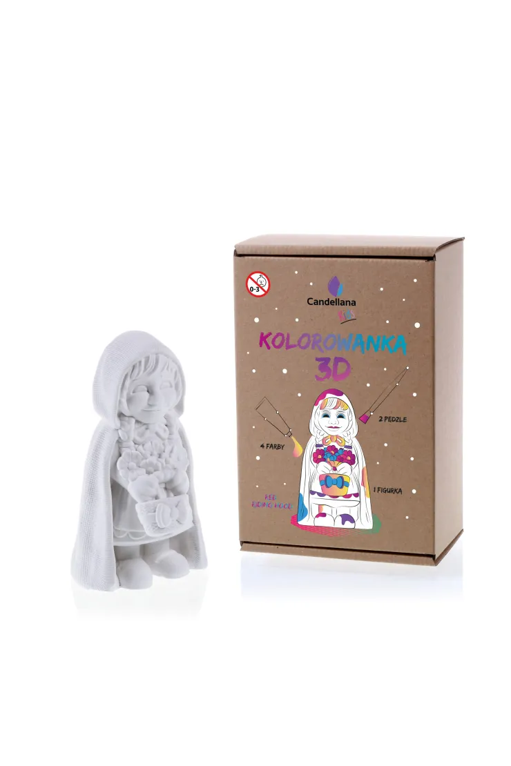 Kolorowanka 3D Red Riding Hood