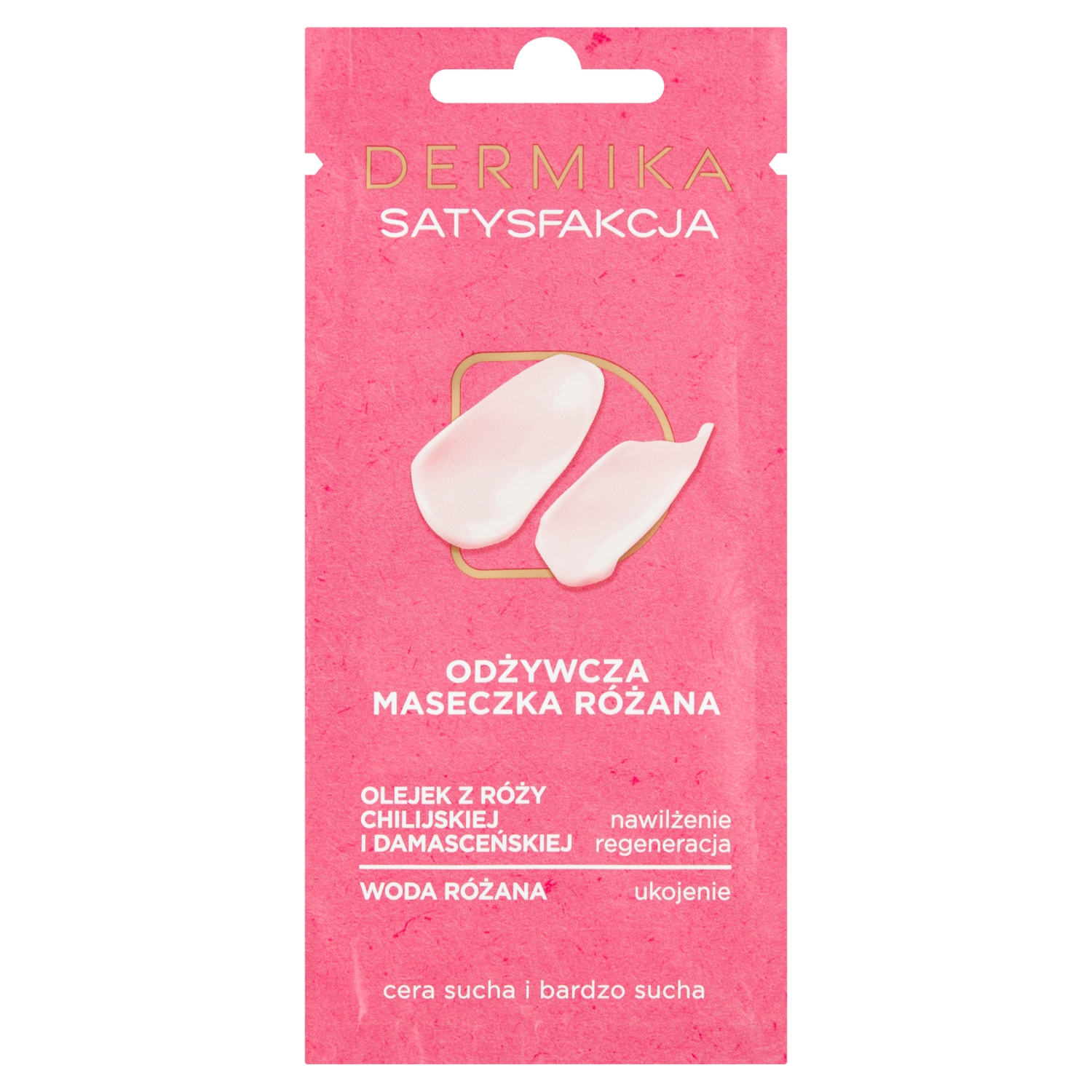 Dermika Satysfakcja Odżywcza maseczka różana 10 ml miniaturka