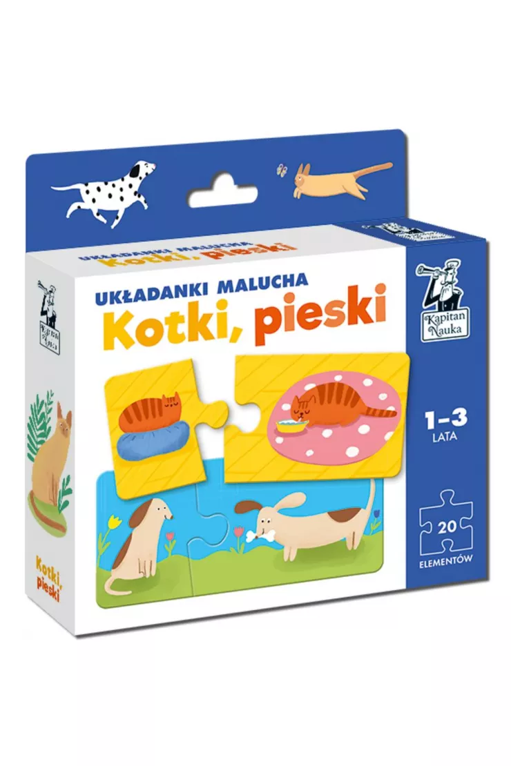 Kapitan Nauka. Układanki malucha. Kotki, pieski