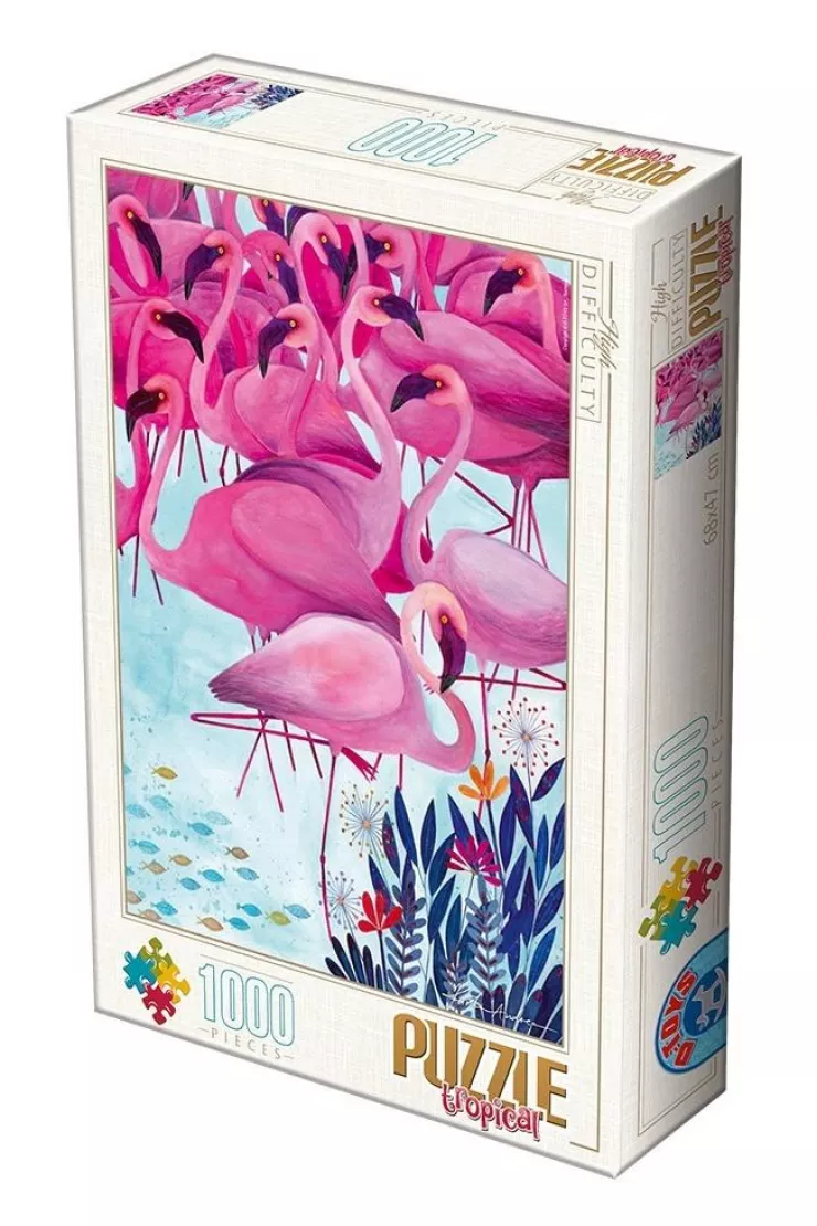 Puzzle 1000 el. Andrea Kurti - Flamingi