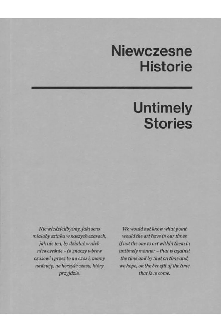 Niewczesne historie / Untimely stories miniaturka