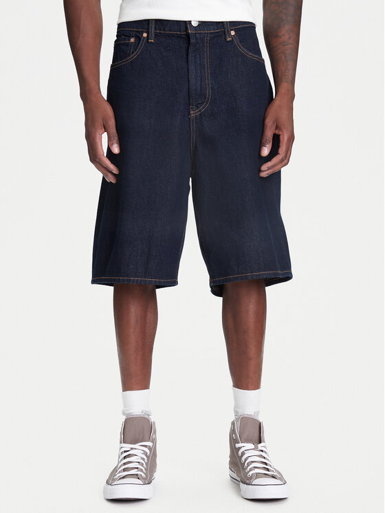 Gap Szorty jeansowe 774578-00 Granatowy Baggy Fit