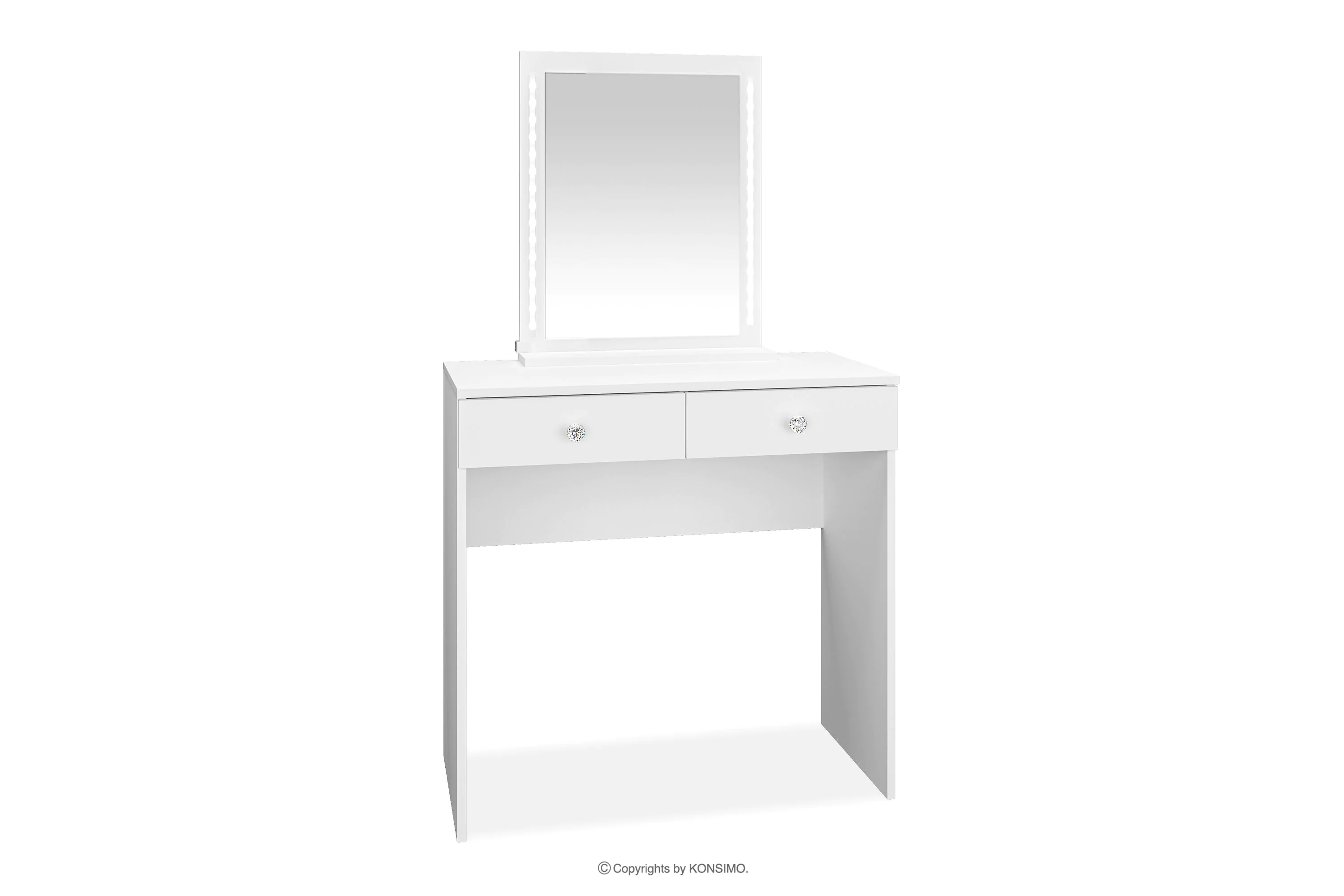 Biała toaletka z lustrem elegant RELETTI miniaturka