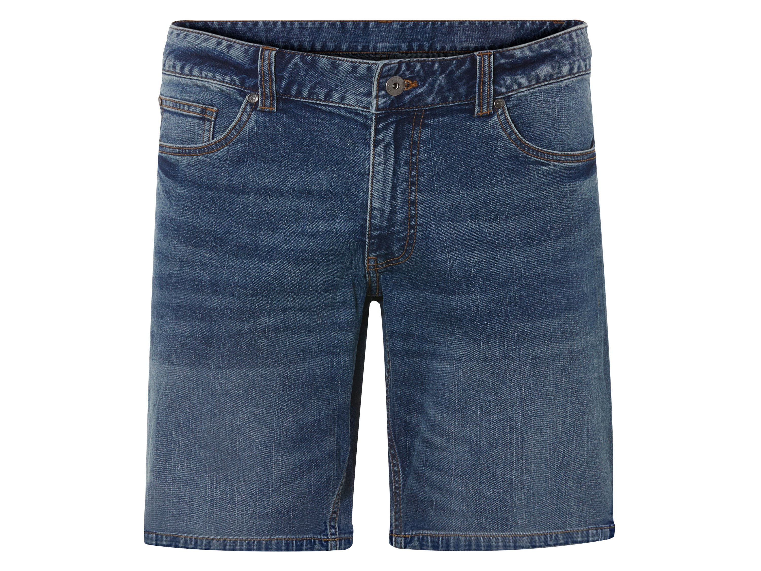LIVERGY® Szorty jeansowe męskie z bawełny (Niebieski, 50)
