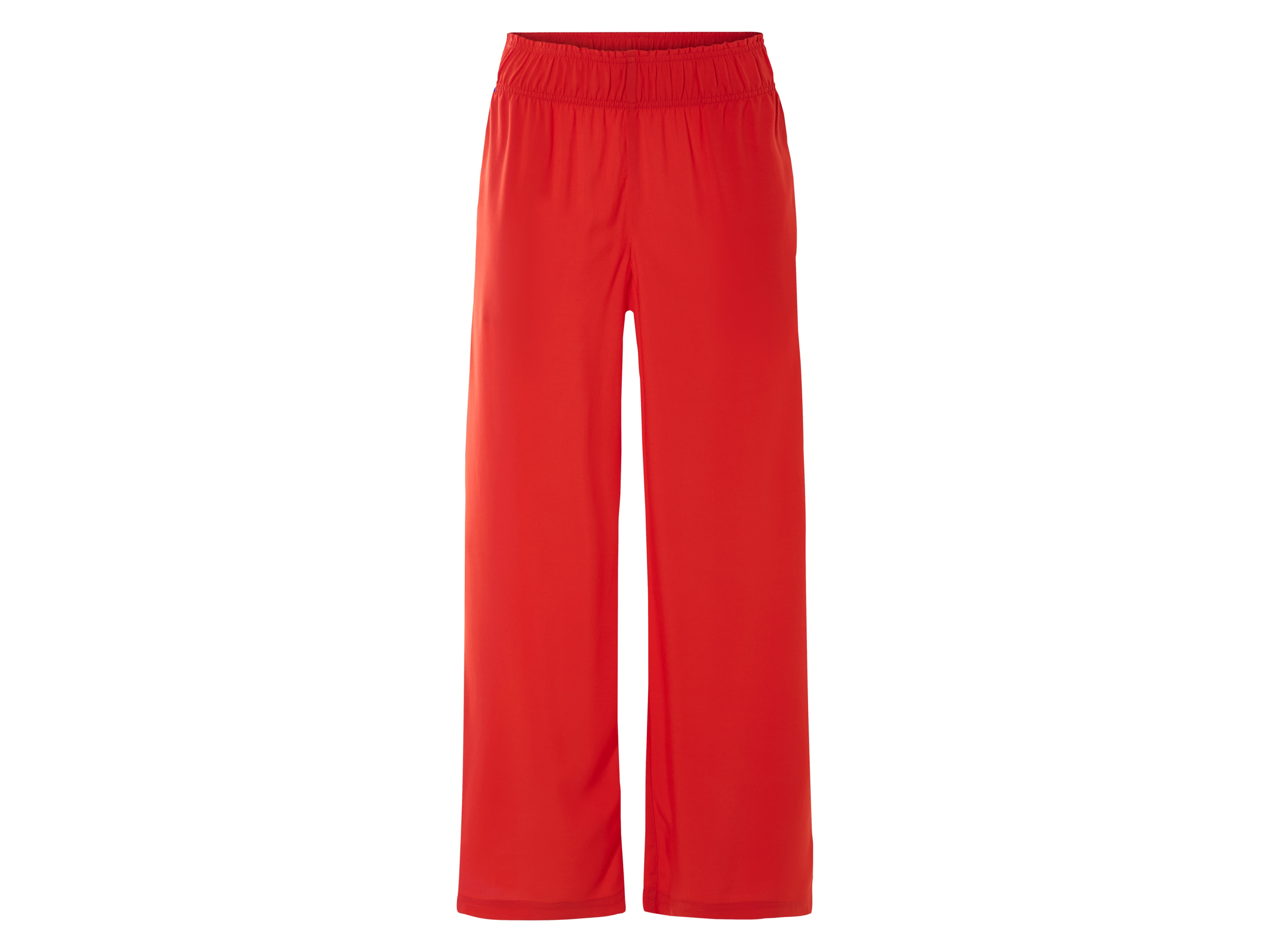 ESMARA® Spodnie palazzo damskie z wiskozy (Czerwony, XS (32/34))