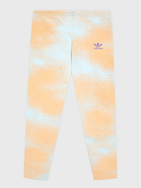 adidas Legginsy HK2934 Pomarańczowy Slim Fit