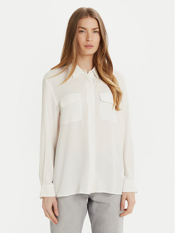 Marella Koszula Ordine 2513111151 Biały Regular Fit