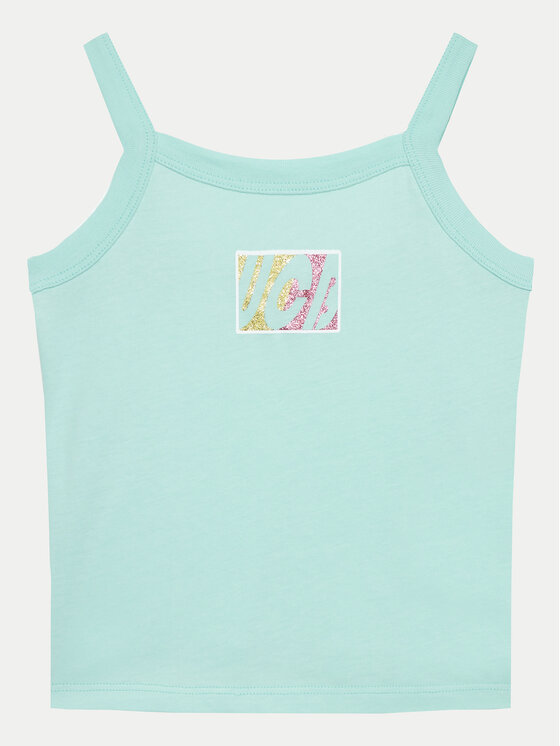 United Colors Of Benetton Top 3I1XCH01E Zielony Regular Fit
