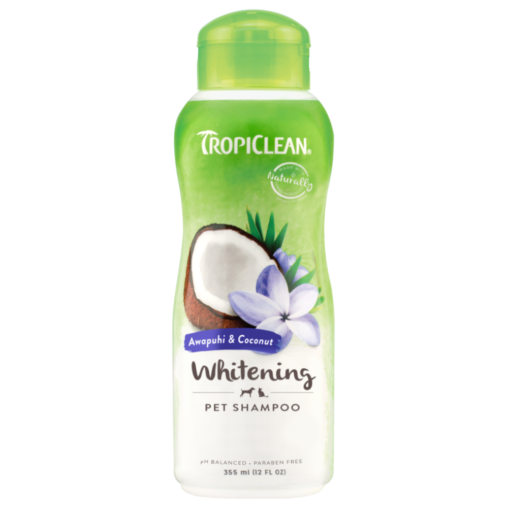 TropiClean Awapuhi Coconut Whitening szampon dla zwierząt domowych - 355 ml