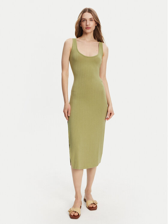 Billabong Sukienka dzianinowa EBJKD00114 Zielony Regular Fit
