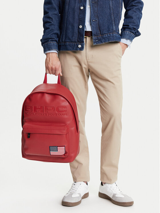 Beverly Hills Polo Club Plecak BHPC-H-001-08 Czerwony